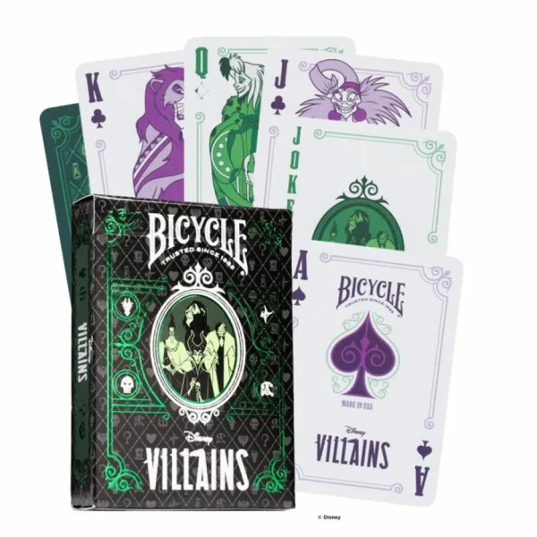 Bicycle Pokerkaarten - Villains Groen Best Sale