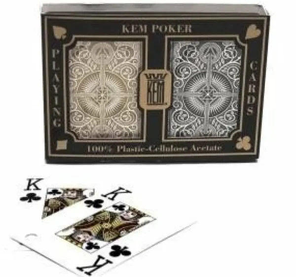 KEM Pokerkaarten 2-Pack (Black And Gold) Online