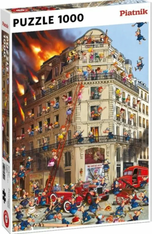 Piatnik Puzzel Brandweer Comic - 1000 Stukjes Cheap