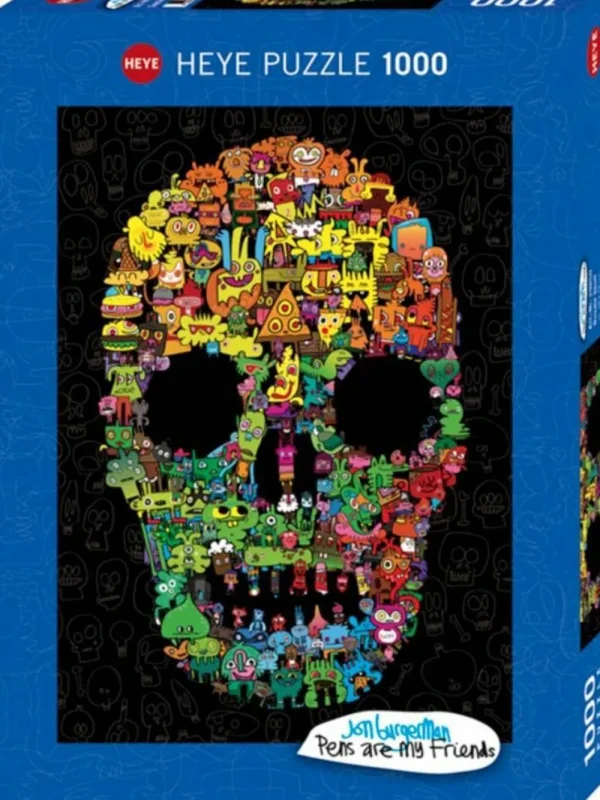 Heye Puzzle Puzzel Doodle Skull - 1000 Stukjes Shop