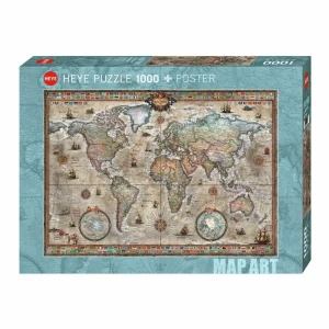 Heye Puzzle Puzzel Retro World - 1000 Stukjes Hot