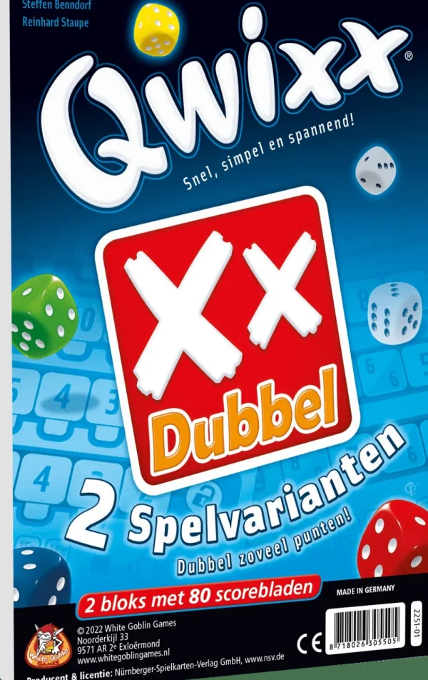 White Goblin Games Qwixx Dubbel Scoreblok Online