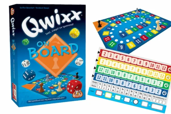 White Goblin Games Qwixx On Board - Dobbelspel Fashion
