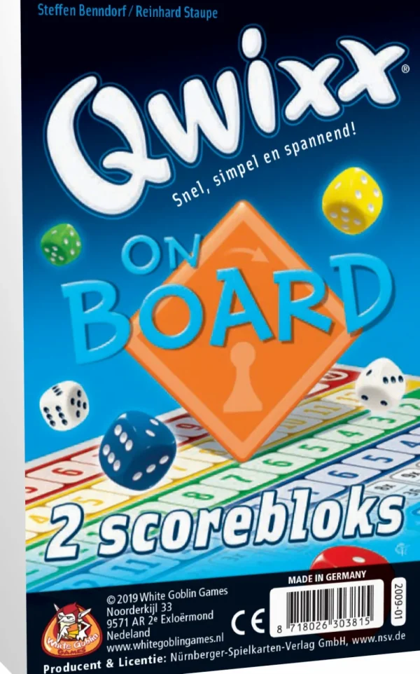 White Goblin Games Qwixx On Board Bloks (Extra Scorebloks) Cheap