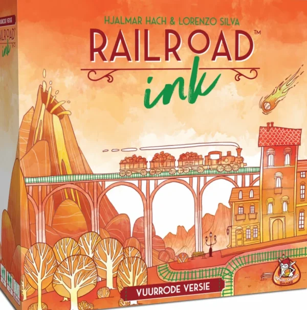 White Goblin Games Railroad Ink (Vuurrode Versie) - Dobbelspel Clearance