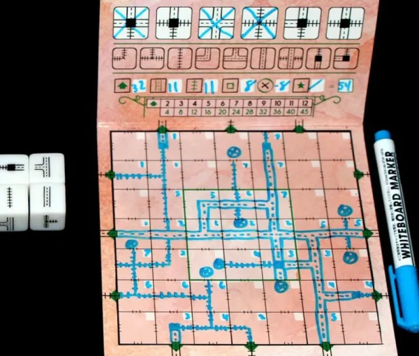 White Goblin Games Railroad Ink (Vuurrode Versie) - Dobbelspel Clearance
