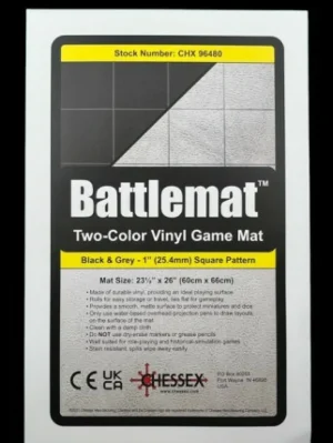 Chessex Reversible Battlemat 1 Inch Squares Zwart-Grijs Store