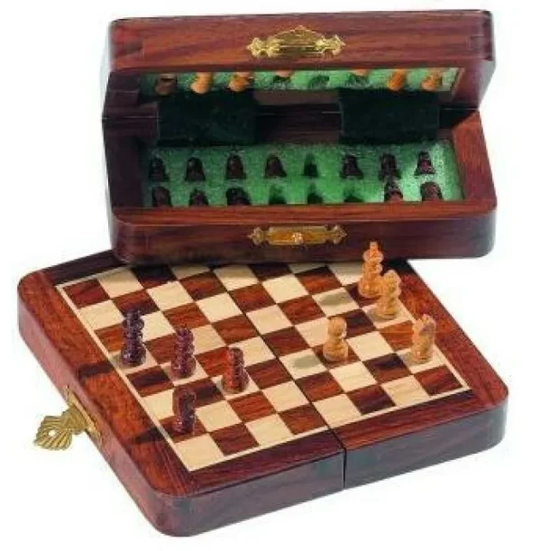 Hot Games Schaakcassette Palisander Magnetisch16X8Cm Outlet