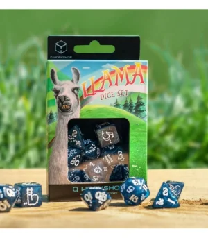 Q Workshop Shimmering Llama Dice Set Sale