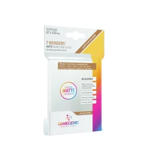 Gamegenic Sleeves: Matte 7 Wonders 67X103Mm (80) Hot