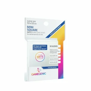 Gamegenic Sleeves: Matte Mini Square-Sized 53X53Mm (50) Outlet