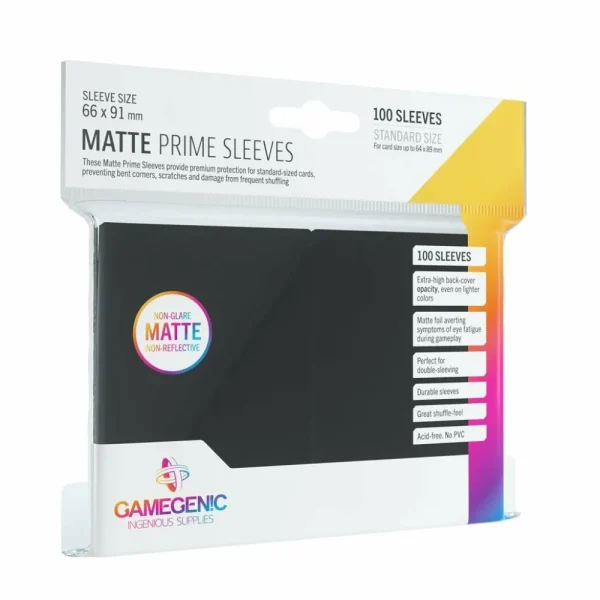 Gamegenic Sleeves: Pack Matte Prime Black (100) Cheap