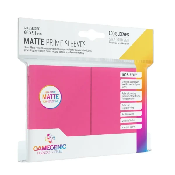 Gamegenic Sleeves: Pack Matte Prime Pink (100) Store