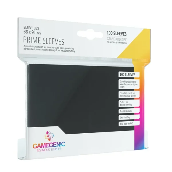 Gamegenic Sleeves: Pack Prime Black (100) Store