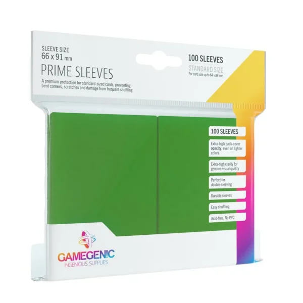 Gamegenic Sleeves: Pack Prime Green (100) Best