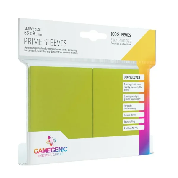 Gamegenic Sleeves: Pack Prime Lime (100) Cheap