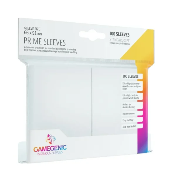 Gamegenic Sleeves: Pack Prime White (100) Outlet
