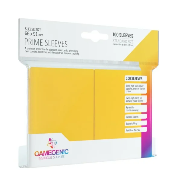 Gamegenic Sleeves: Pack Prime Yellow (100) Store