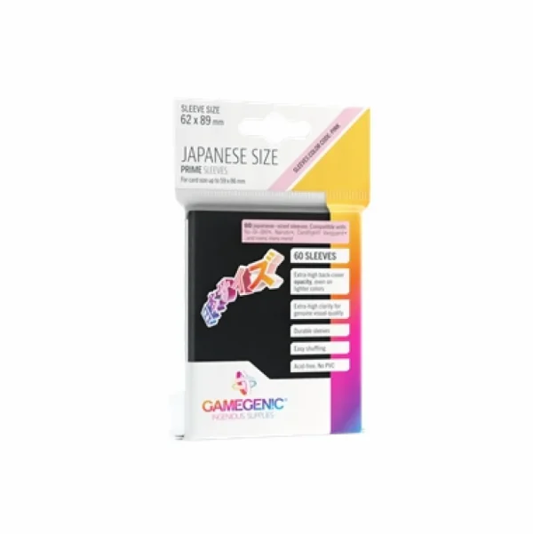 Gamegenic Sleeves Small (62X89) - Black Cheap