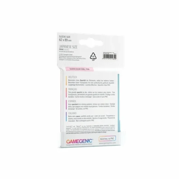 Gamegenic Sleeves Small (62X89) - Clear Flash Sale