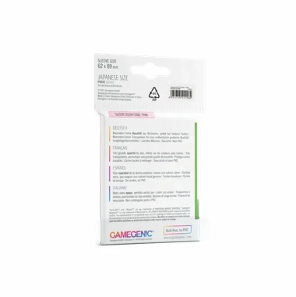 Gamegenic Sleeves Small (62X89) - Green Fashion