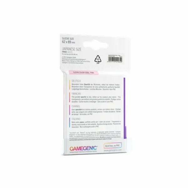 Gamegenic Sleeves Small (62X89) - Purple Clearance