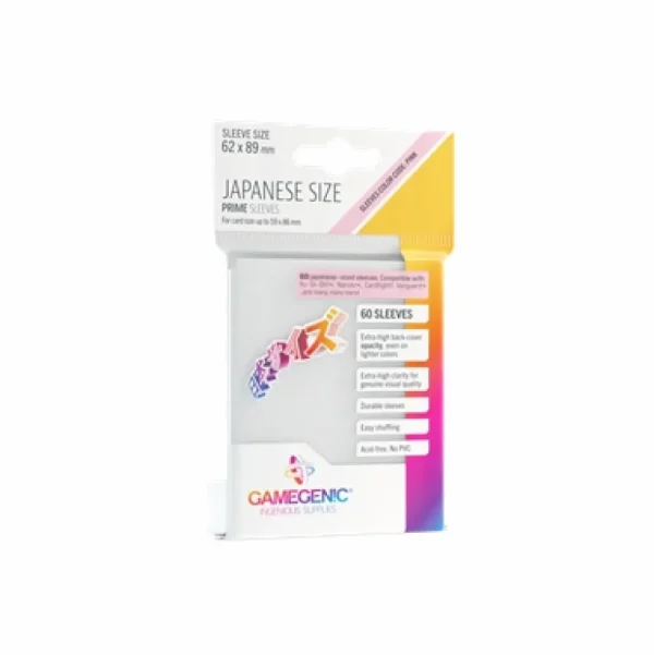 Gamegenic Sleeves Small (62X89) - White Sale