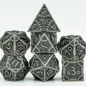 Foam Brain Games Steampunk Silver Rpg Metal Dice Set (7) Clearance