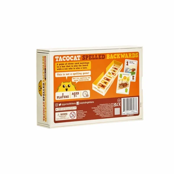 Exploding Kittens Tacocat Spelled Backwards - Bordspel Fashion