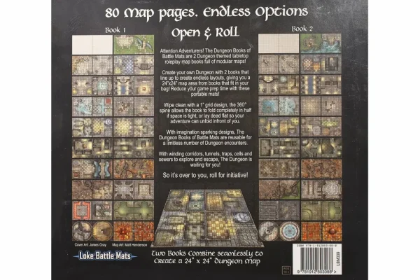 Loke Battlemats The Dungeon Books Of Battle Mats New