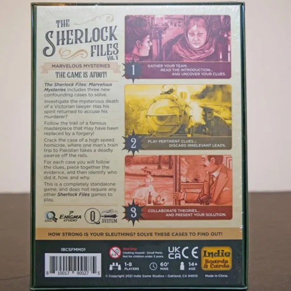 Indie Boards & Cards The Sherlock Files Vol V Matvelous Mysteries Flash Sale