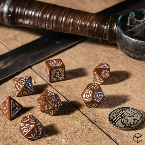 Q Workshop The Witcher Dice Set Geralt - The Roach'S Companion Discount