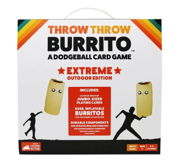 Exploding Kittens Throw Throw Burrito Extreme Outdoor Edition Fashion