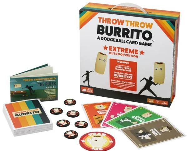 Exploding Kittens Throw Throw Burrito Extreme Outdoor Edition Fashion