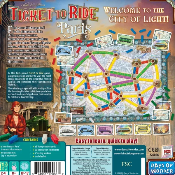 Days of Wonder Ticket To Ride Paris Clearance