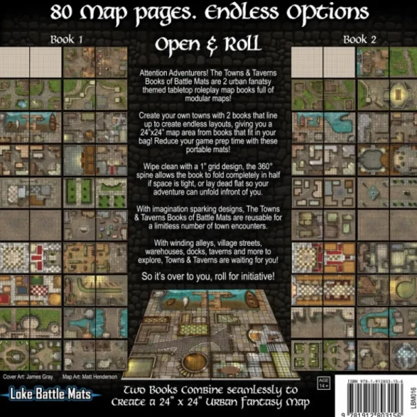 Loke Battle Mats Towns & Taverns Battle Mat Cheap