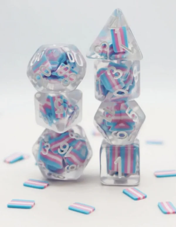 Foam Brain Games Transgender Flag Rpg Dice Set Online