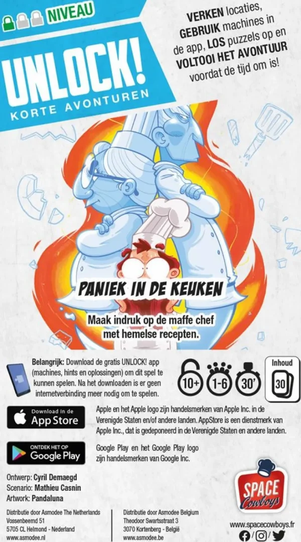 Space Cowboys Unlock!: Korte Avonturen 1 - Paniek In De Keuken Shop