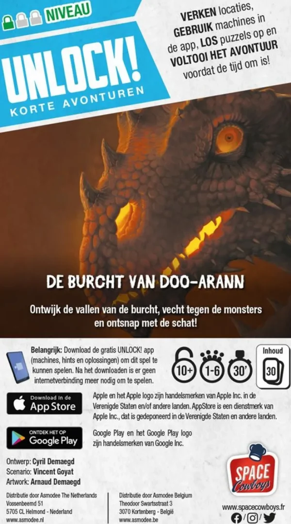 Space Cowboys Unlock! Korte Avonturen 4: De Burcht Van Doo-Arann Cheap