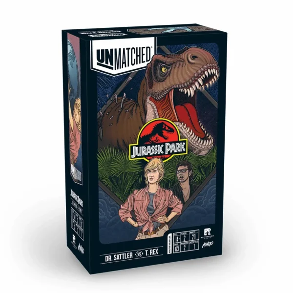 Restoration Games Unmatched - Jurassic Park Dr. Sattler Vs T. Rex New