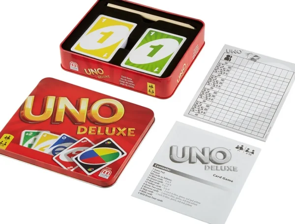 Mattel Games Uno Deluxe Tin - Kaartspel Cheap