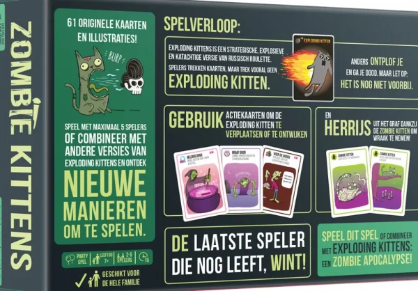 Exploding Kittens Zombie Kittens - Nl Clearance